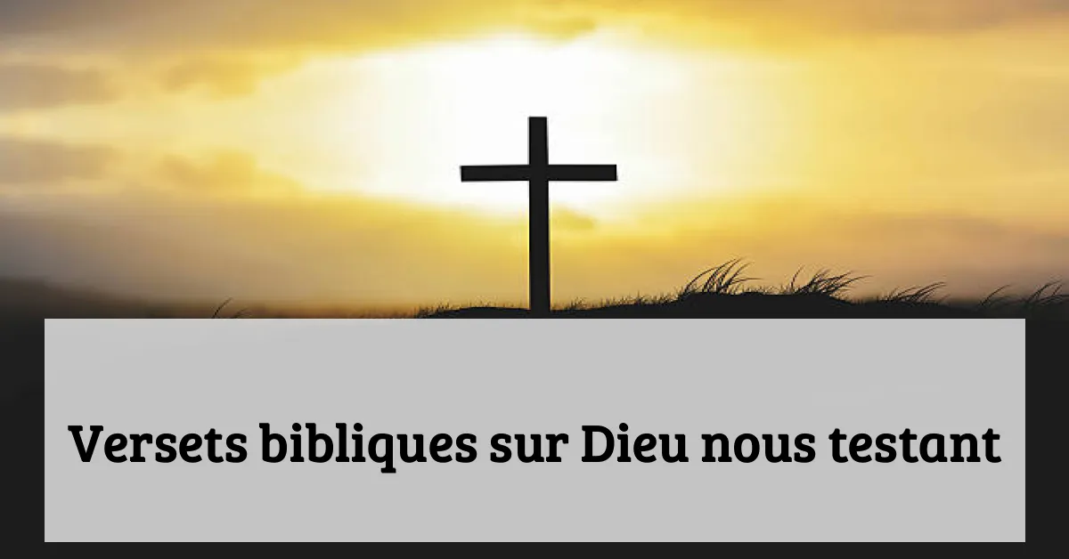 Versets bibliques sur Dieu nous testant