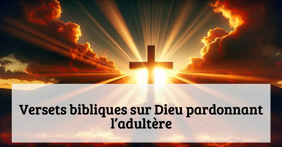 Versets bibliques sur Dieu pardonnant l’adultère