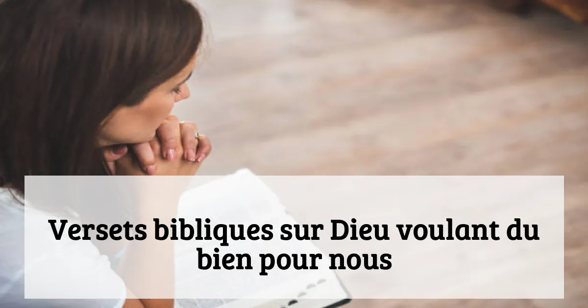 Versets bibliques sur Dieu voulant du bien pour nous