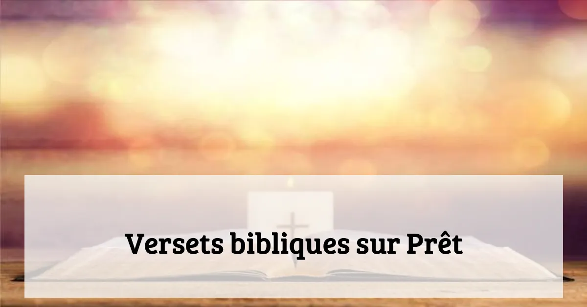 Versets bibliques sur Prêt