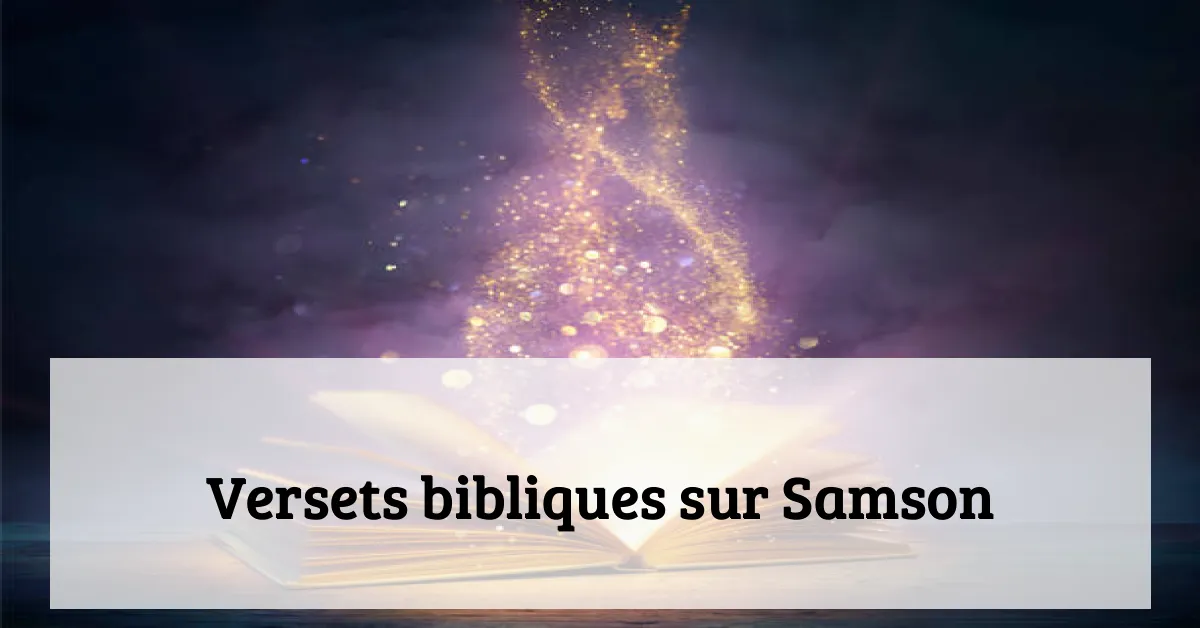 Versets bibliques sur Samson