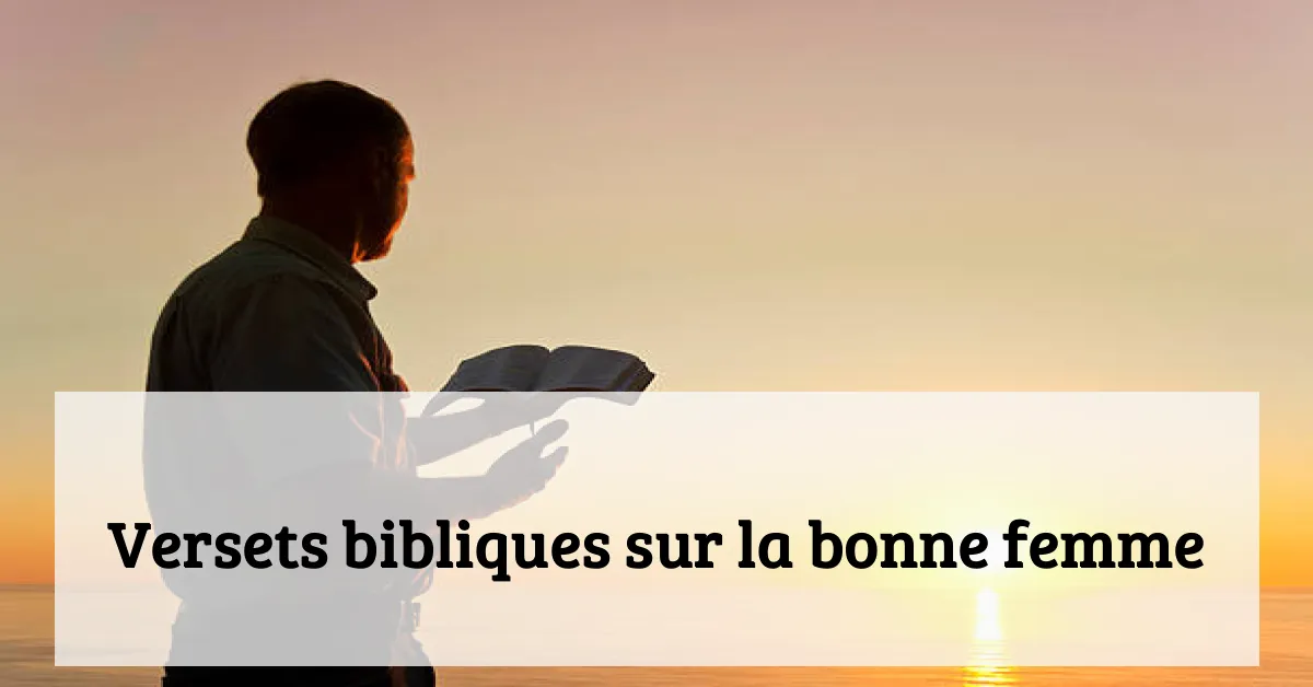 Versets bibliques sur la bonne femme