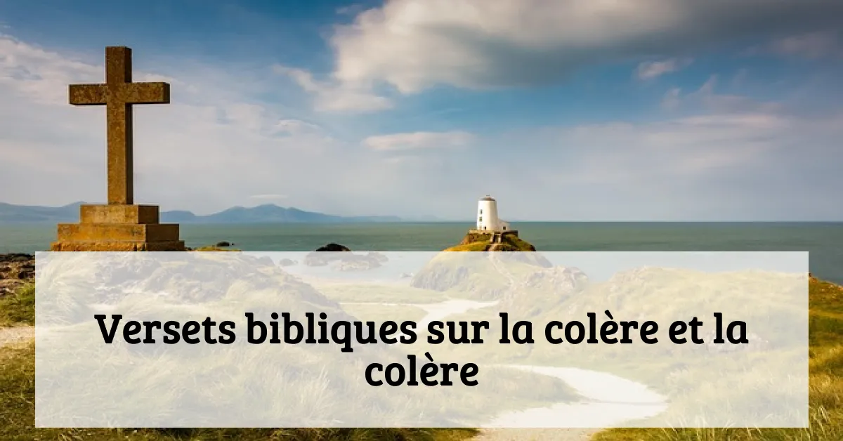 Versets bibliques sur la colère et la colère