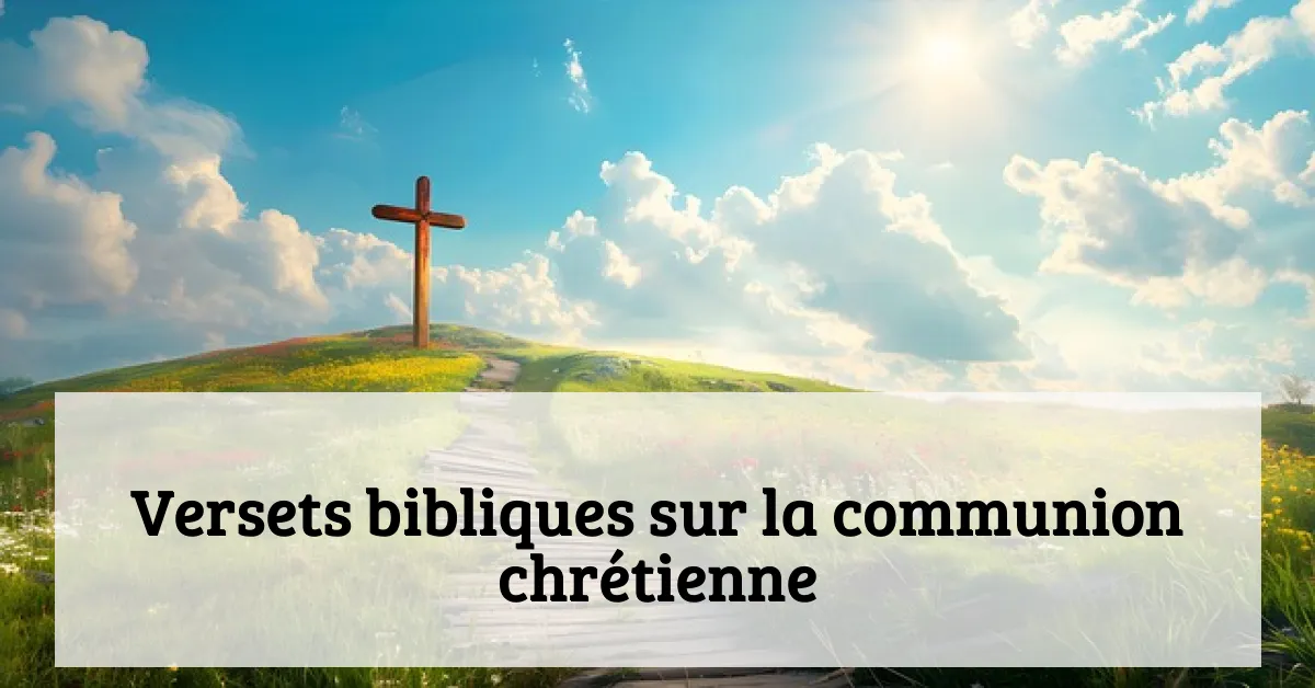 Versets bibliques sur la communion chrétienne