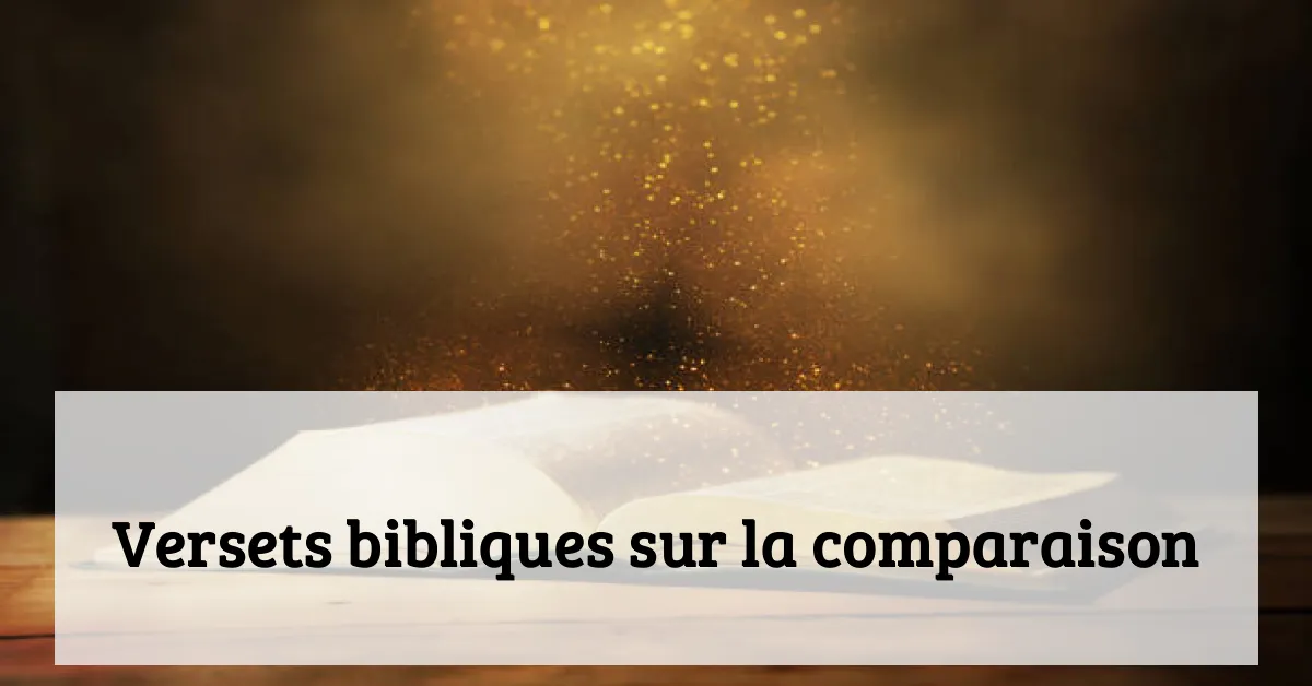 Versets bibliques sur la comparaison