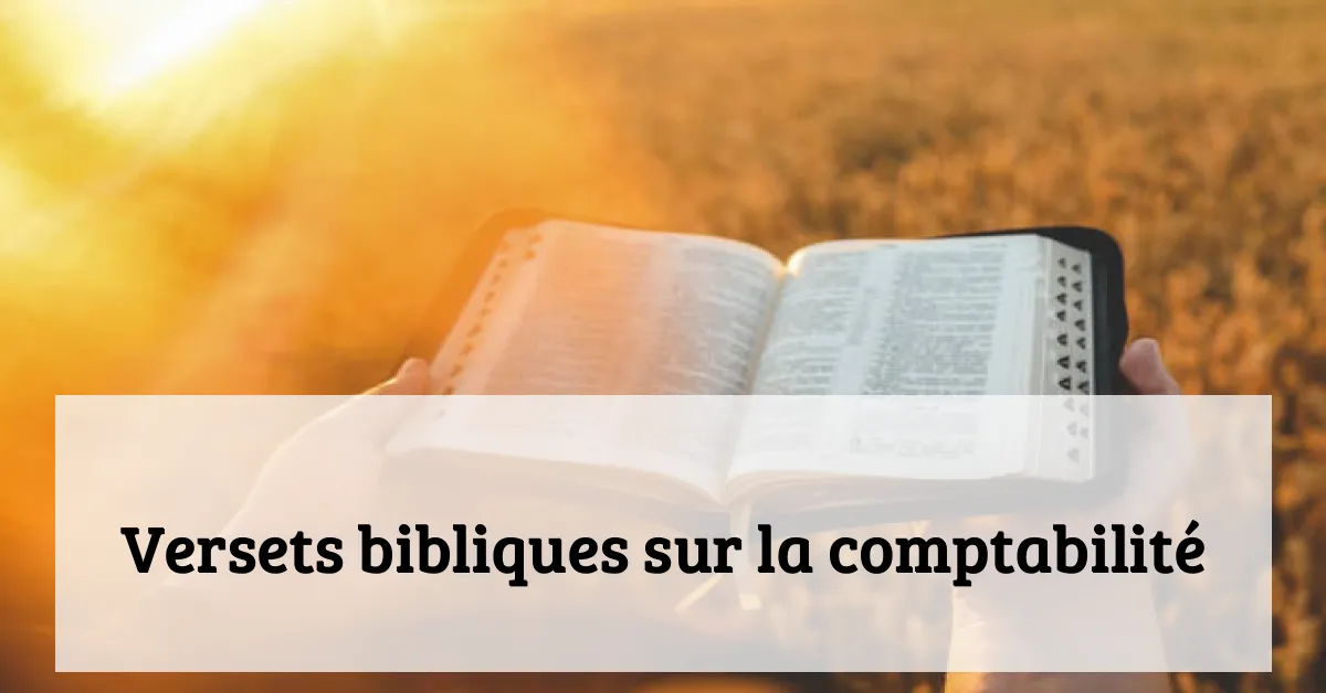 Versets bibliques sur la comptabilité