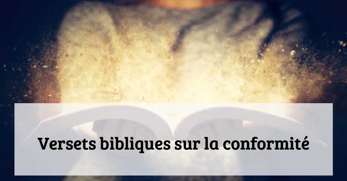 Versets bibliques sur la conformité