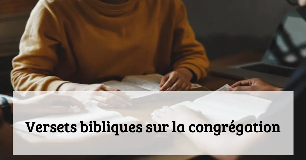 Versets bibliques sur la congrégation
