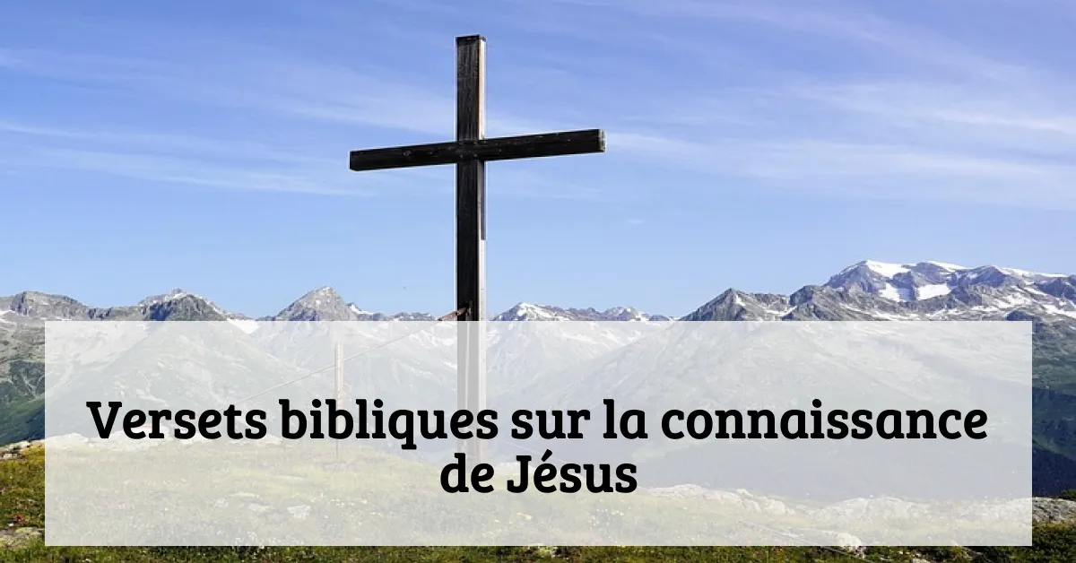 Versets bibliques sur la connaissance de Jésus