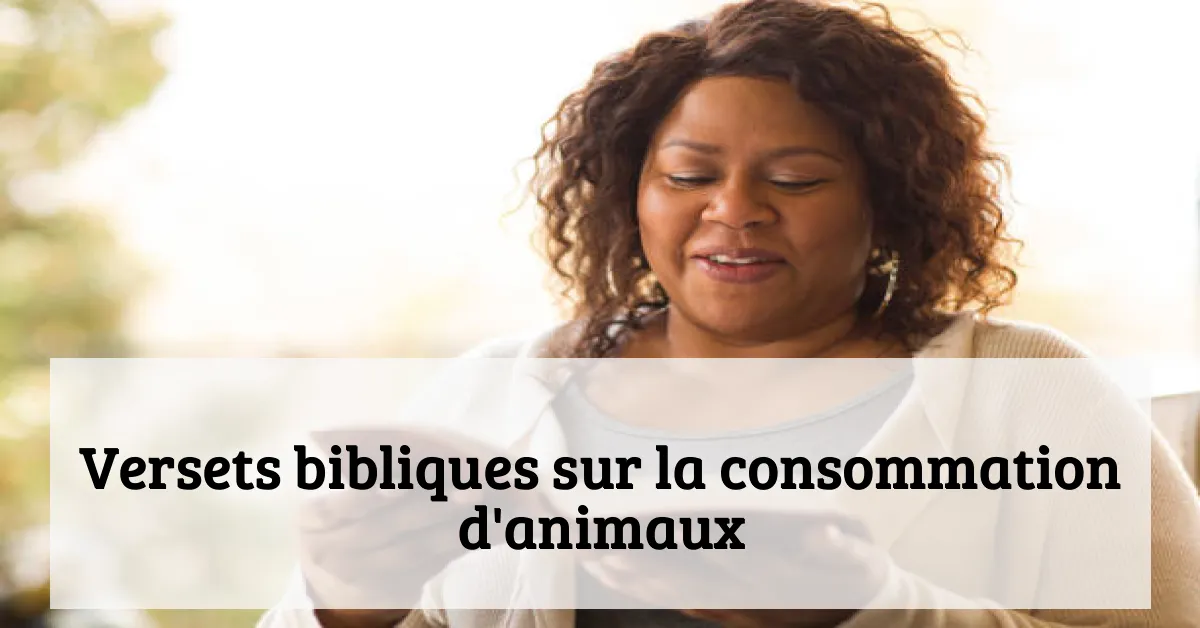 Versets bibliques sur la consommation d'animaux