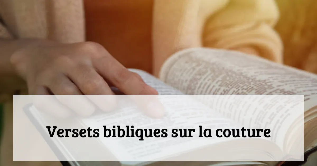 Versets bibliques sur la couture