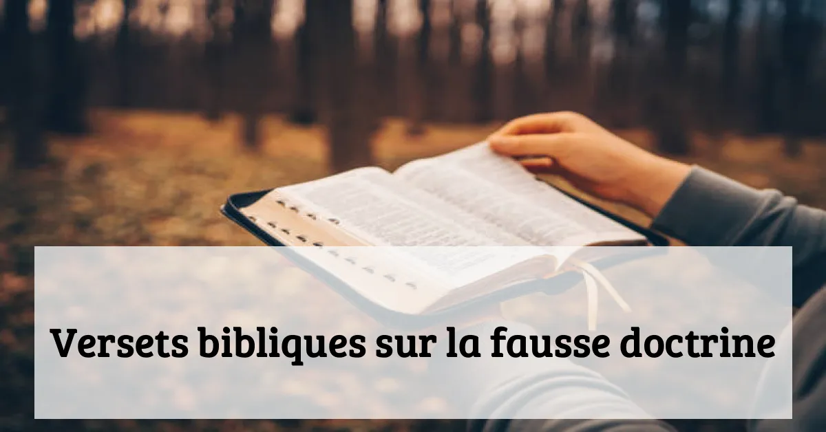 Versets bibliques sur la fausse doctrine