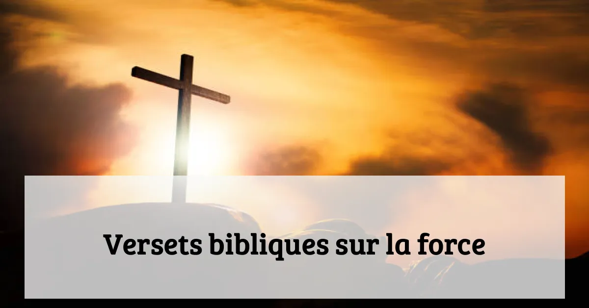 Versets bibliques sur la force