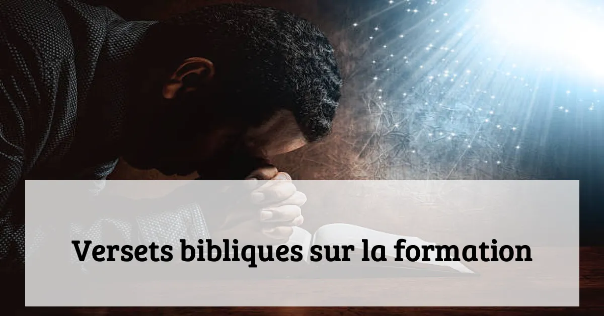 Versets bibliques sur la formation