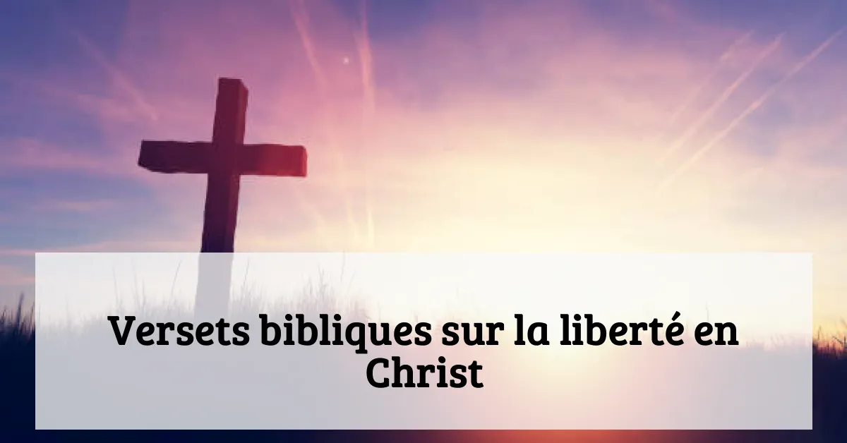 Versets bibliques sur la liberté en Christ