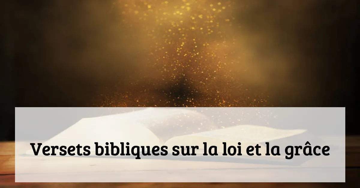 Versets bibliques sur la loi et la grâce