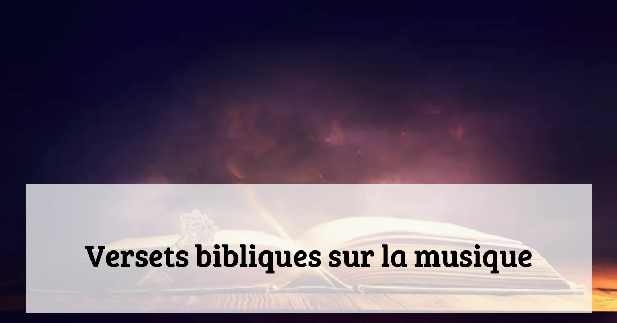 Versets bibliques sur la musique