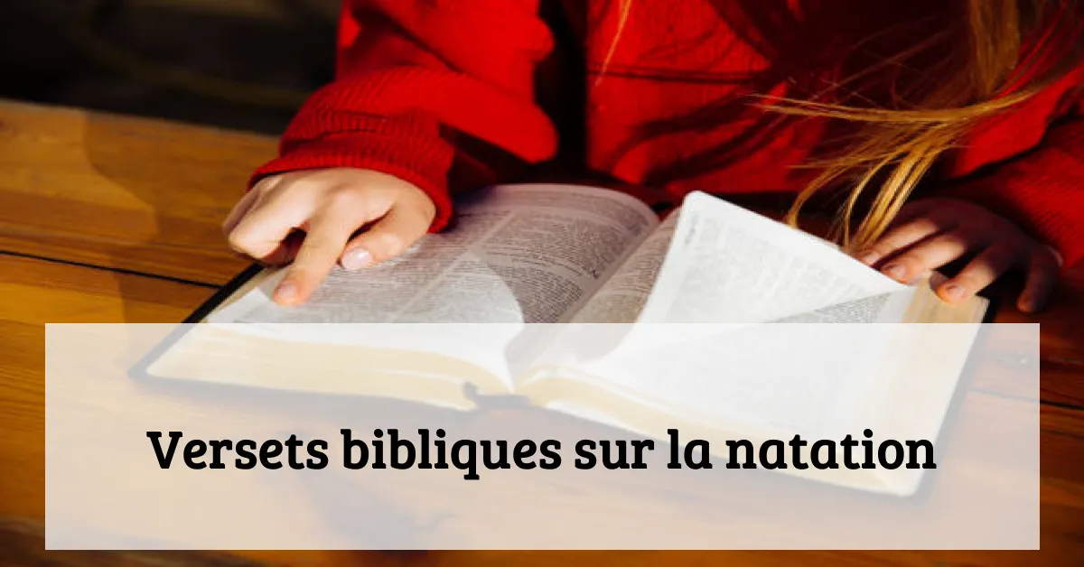 Versets bibliques sur la natation