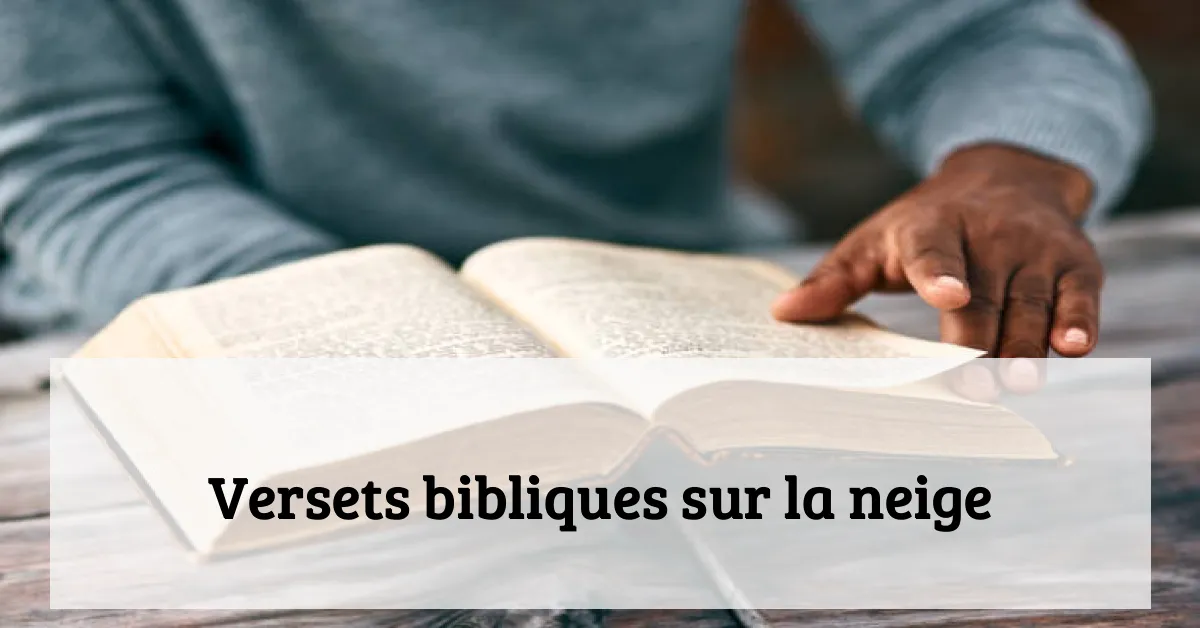 Versets bibliques sur la neige