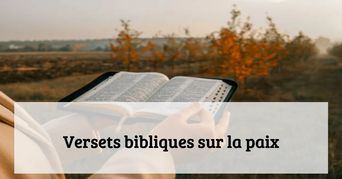 Versets bibliques sur la paix