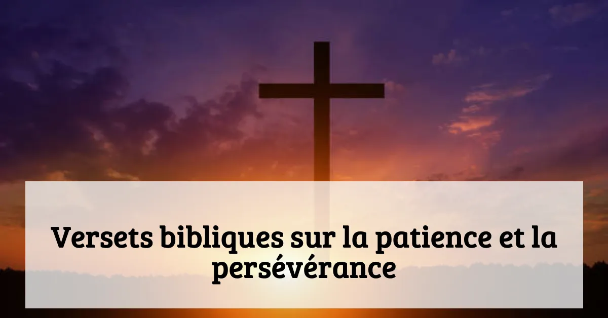Versets bibliques sur la patience et la persévérance