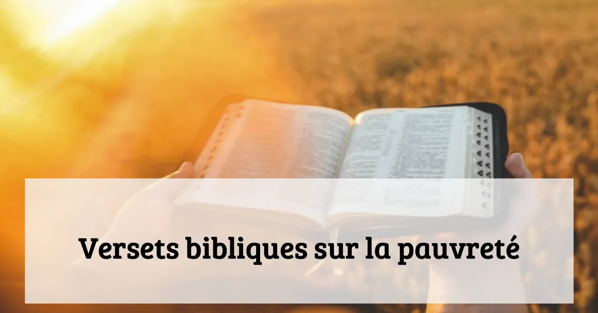 Versets bibliques sur la pauvreté