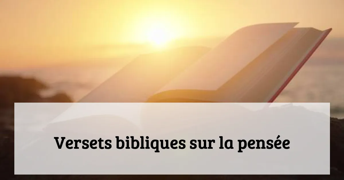 Versets bibliques sur la pensée