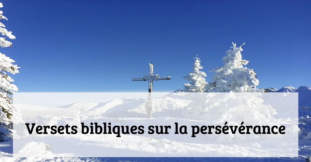 Versets bibliques sur la persévérance