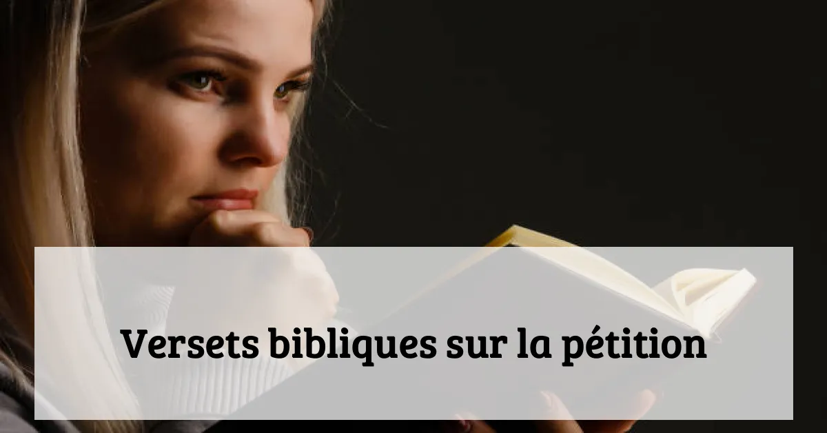 Versets bibliques sur la pétition