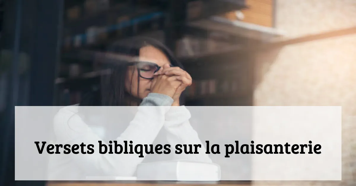 Versets bibliques sur la plaisanterie