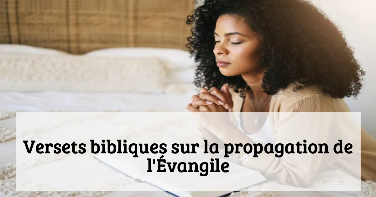 Versets bibliques sur la propagation de l'Évangile