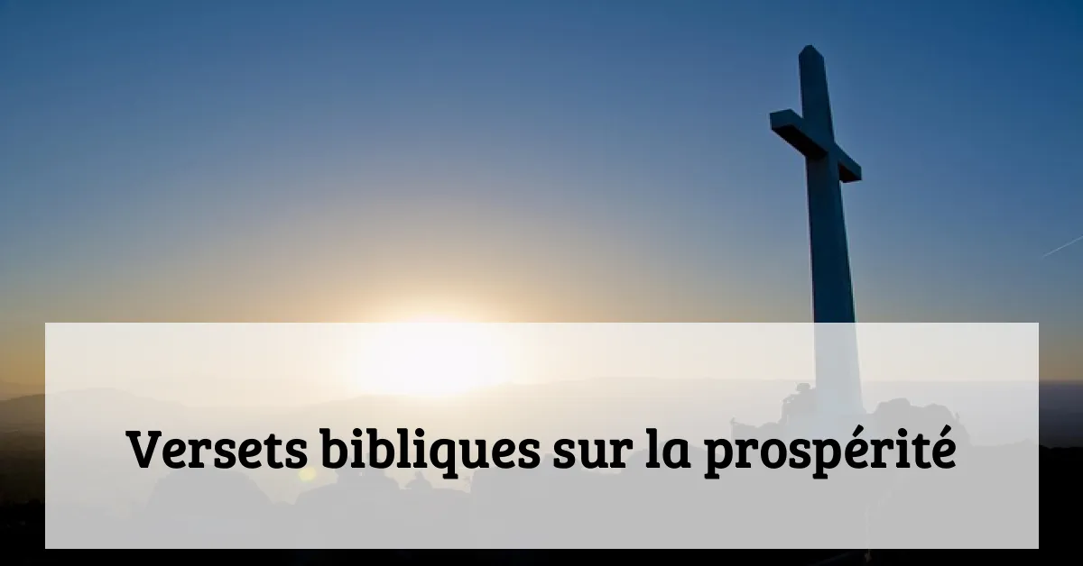 Versets bibliques sur la prospérité