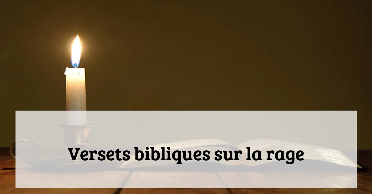 Versets bibliques sur la rage