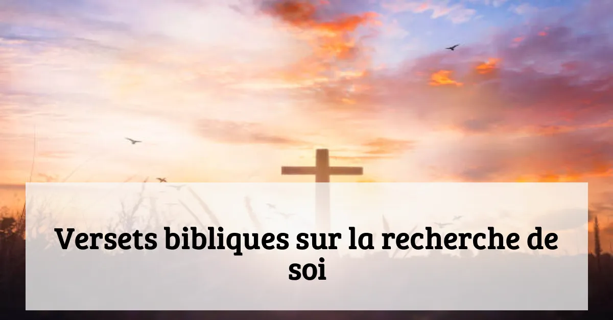 Versets bibliques sur la recherche de soi