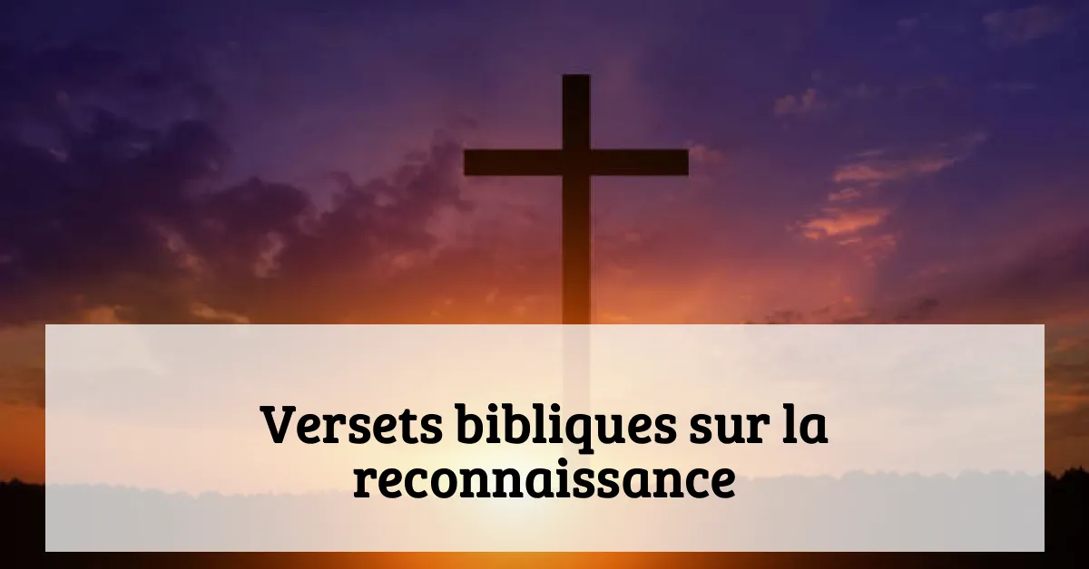 Versets bibliques sur la reconnaissance