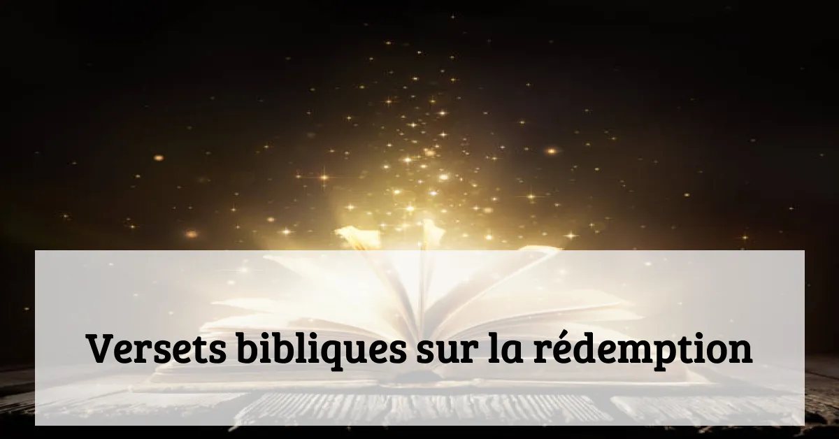 Versets bibliques sur la rédemption