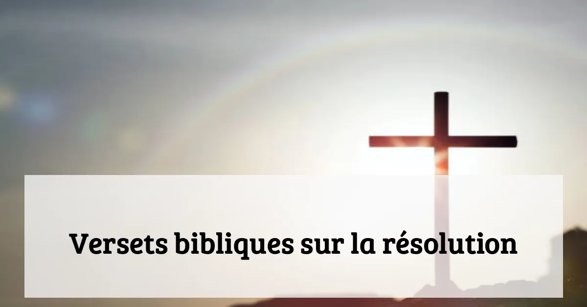 Versets bibliques sur la résolution