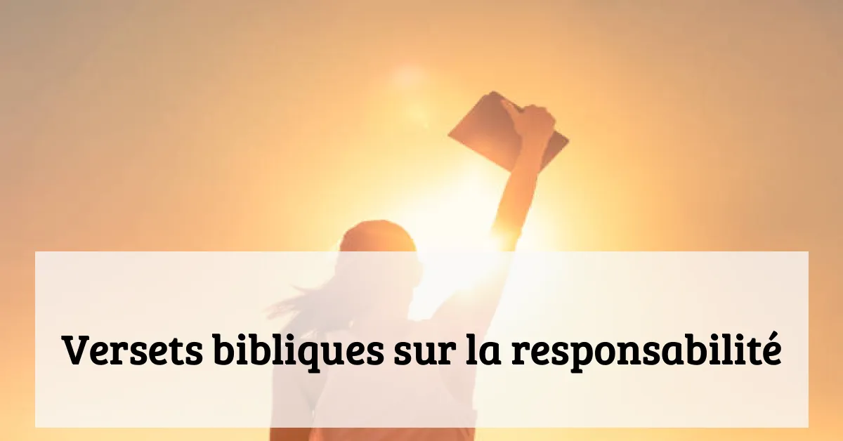 Versets bibliques sur la responsabilité