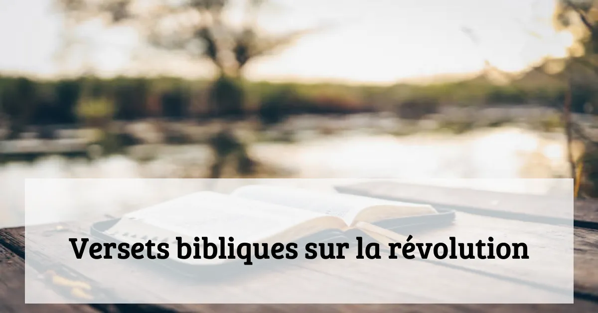 Versets bibliques sur la révolution