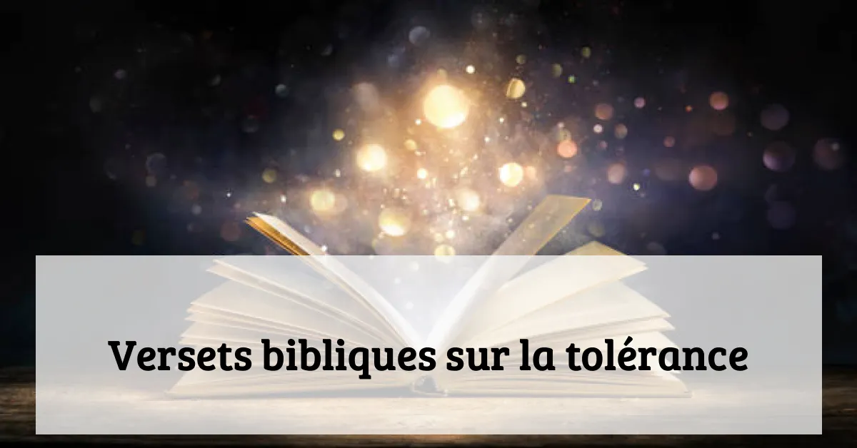 Versets bibliques sur la tolérance