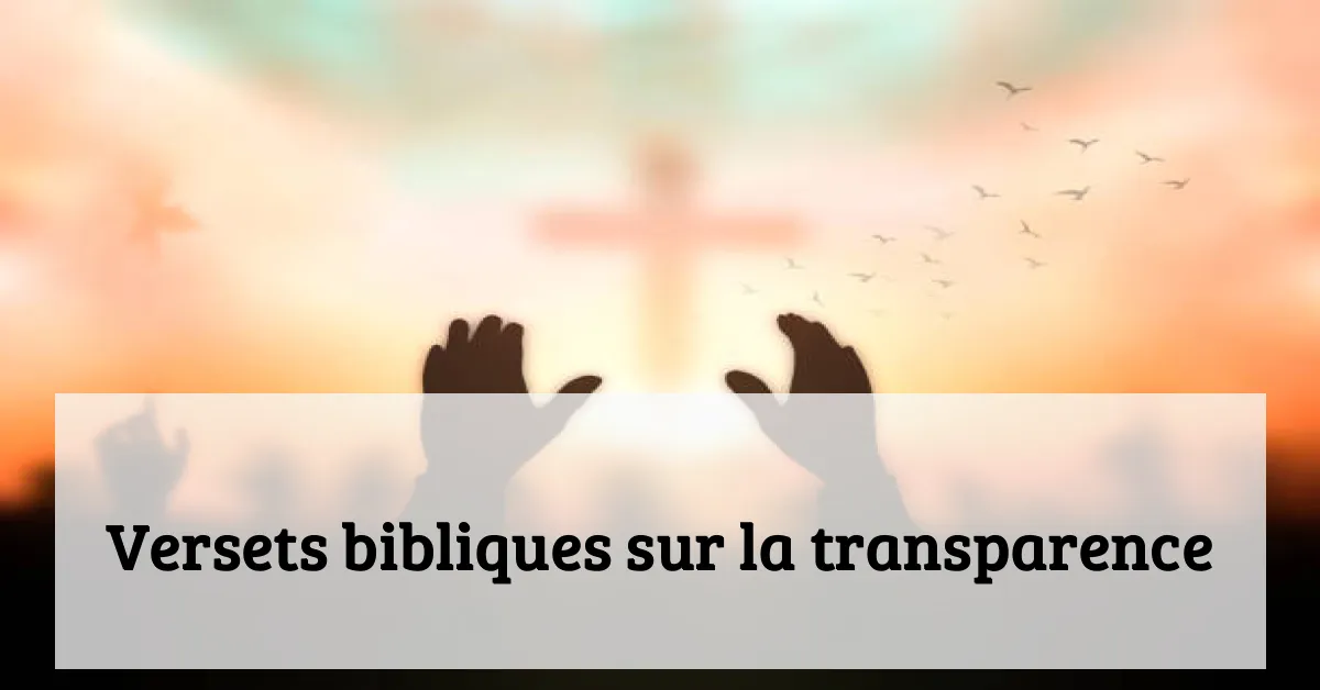 Versets bibliques sur la transparence