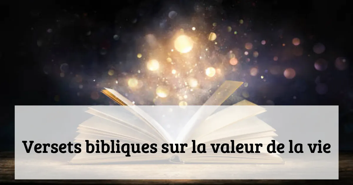 Versets bibliques sur la valeur de la vie