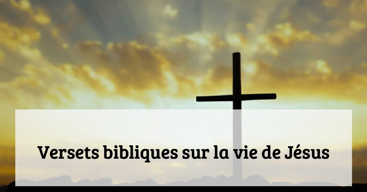 Versets bibliques sur la vie de Jésus