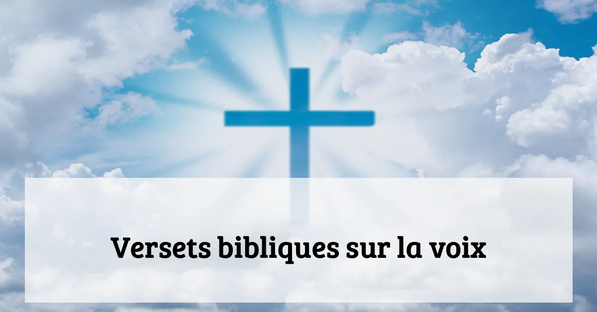 Versets bibliques sur la voix