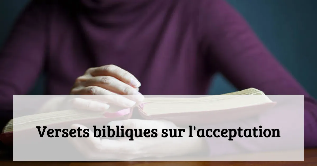 Versets bibliques sur l'acceptation