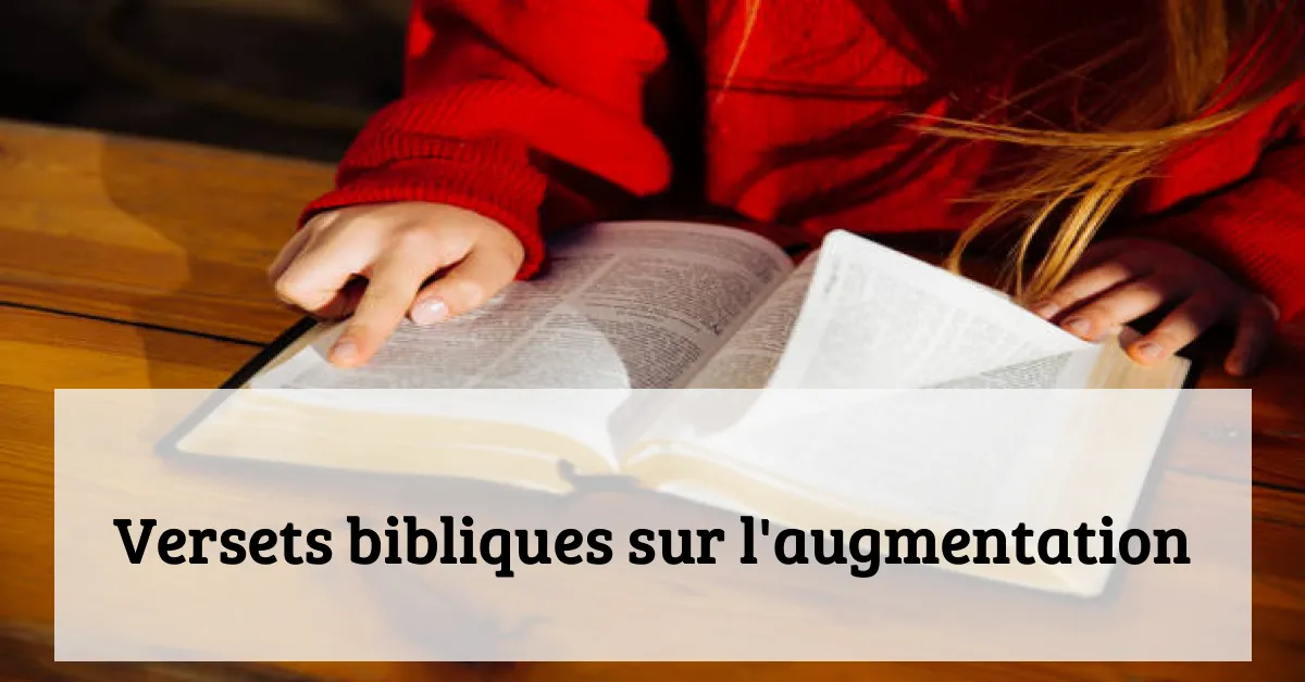 Versets bibliques sur l'augmentation
