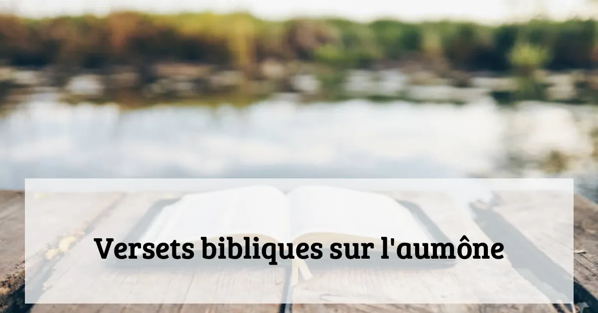 Versets bibliques sur l'aumône