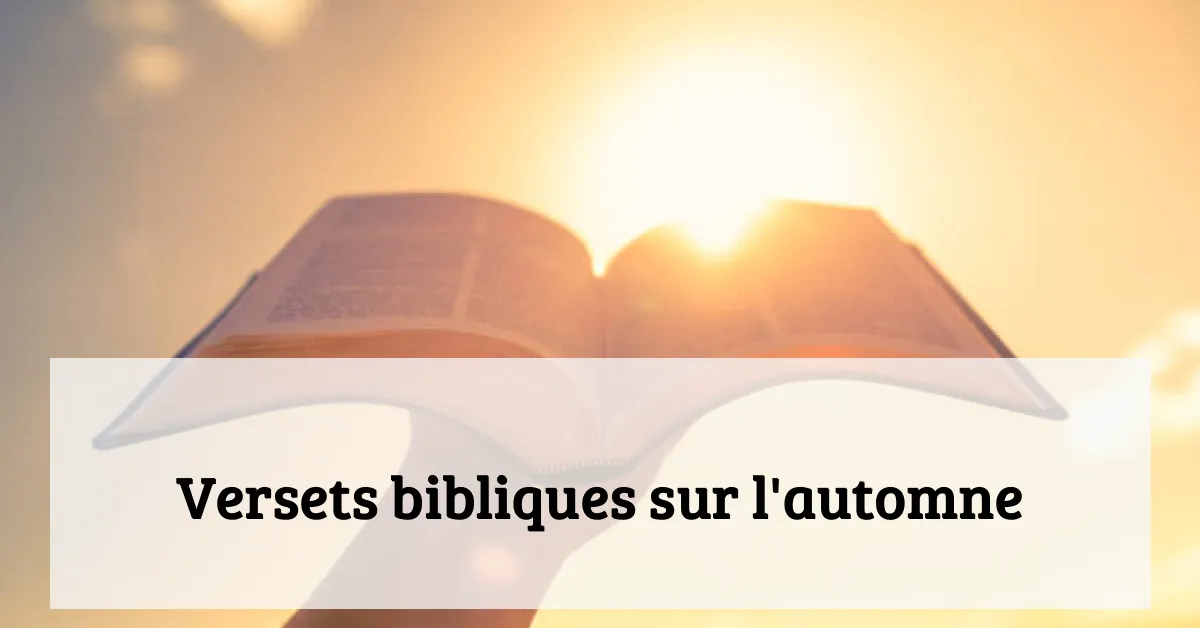 Versets bibliques sur l'automne