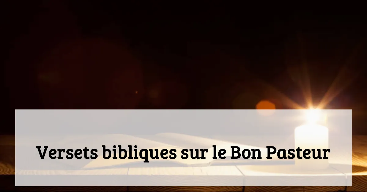Versets bibliques sur le Bon Pasteur