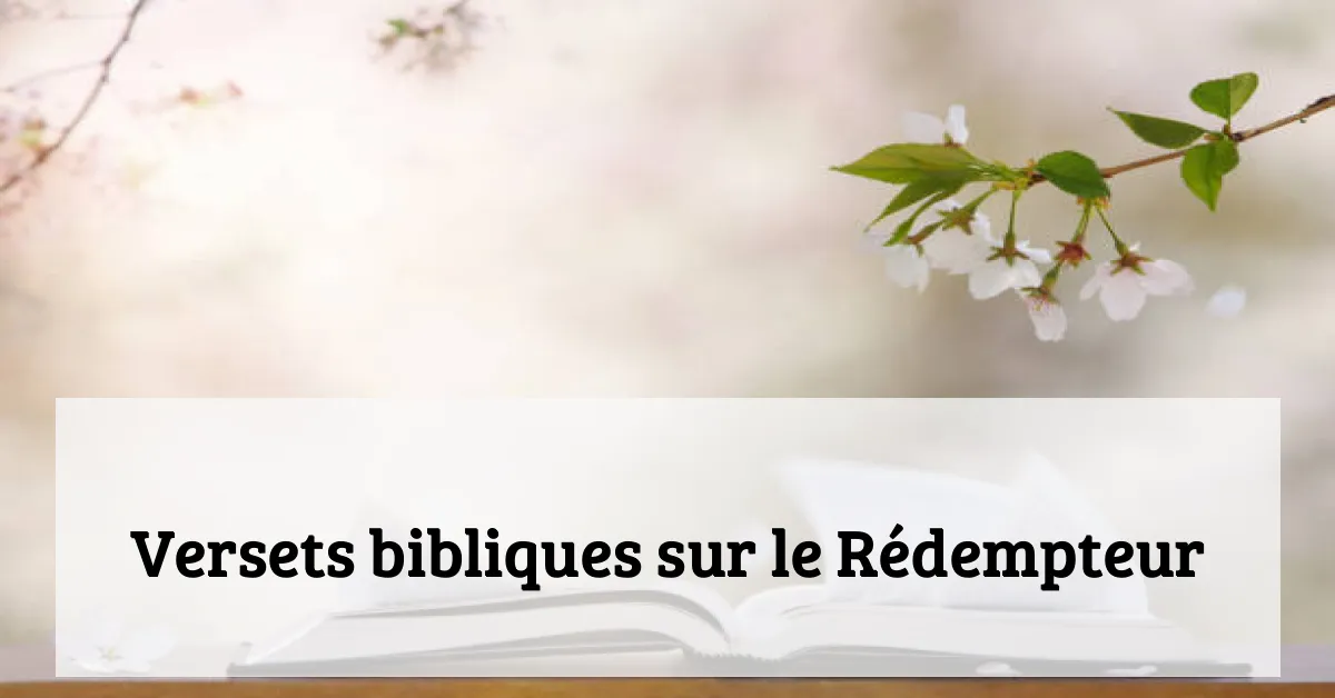 Versets bibliques sur le Rédempteur